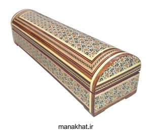 تصویر جاقلمی خاتم کاری در حالت بسته